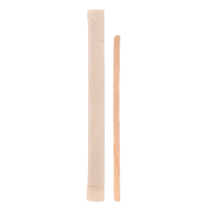 Coffee stirrer in kraft bag