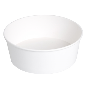 Saladier carton blanc 1300ml. 340 + 18 PE G/M2 Ø 18,7/16x7 CM (300 Unités)